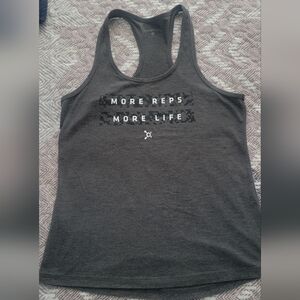 Orangetheory Fitness "More Reps, More Life" Grey Racerback Tank